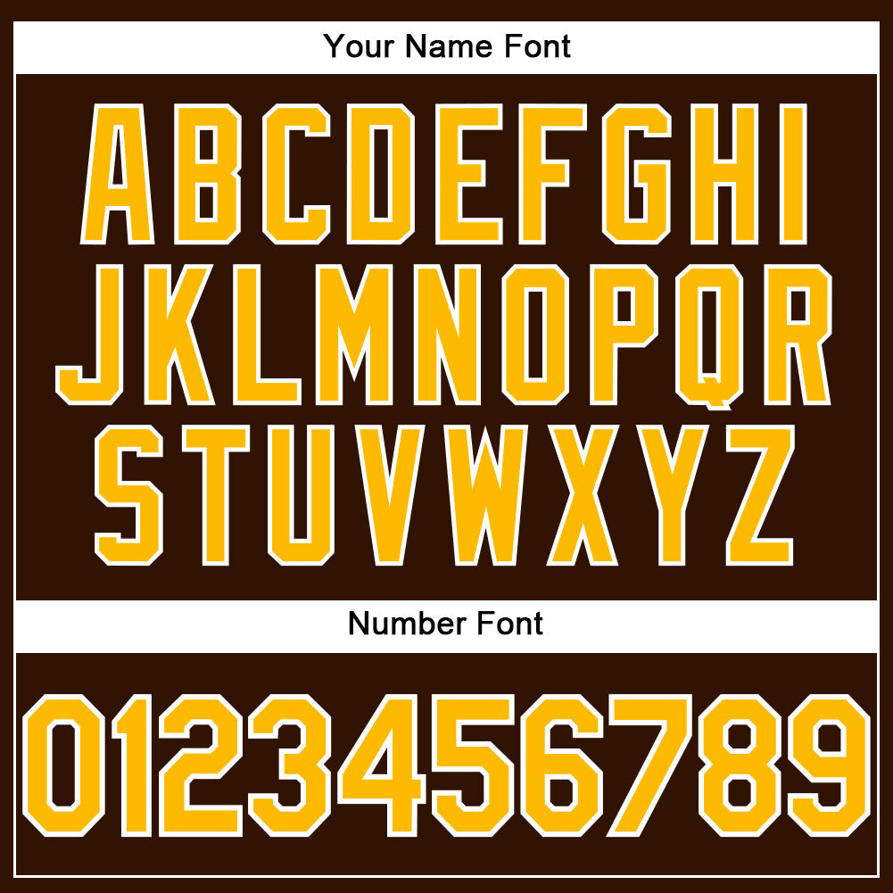 Custom Brown Gold-White Performance T-Shirt
