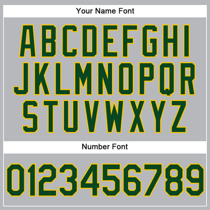 Custom Gray Green-Yellow Performance Vapor Golf Polo Shirt