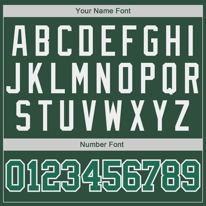 Custom Hunter Green Kelly Green-White Authentic Throwback Basketball Jersey