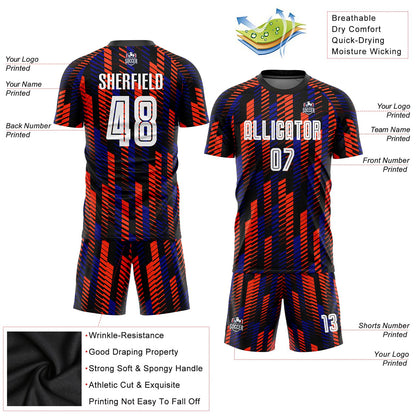 Custom Red White Sublimation Soccer Uniform Jersey