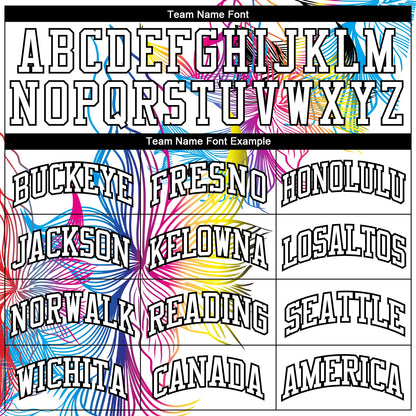 Custom White White-Black Round Neck Sublimation Basketball Suit Jersey